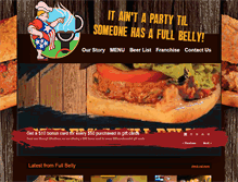 Tablet Screenshot of fullbellystuffedburgers.com